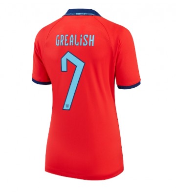 England Jack Grealish #7 Udebanetrøje Dame VM 2022 Kort ærmer